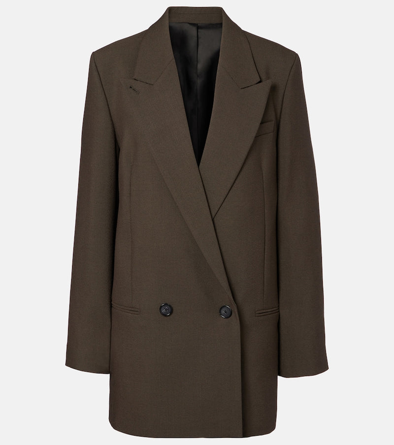 Toteme Double-breasted wool-blend blazer