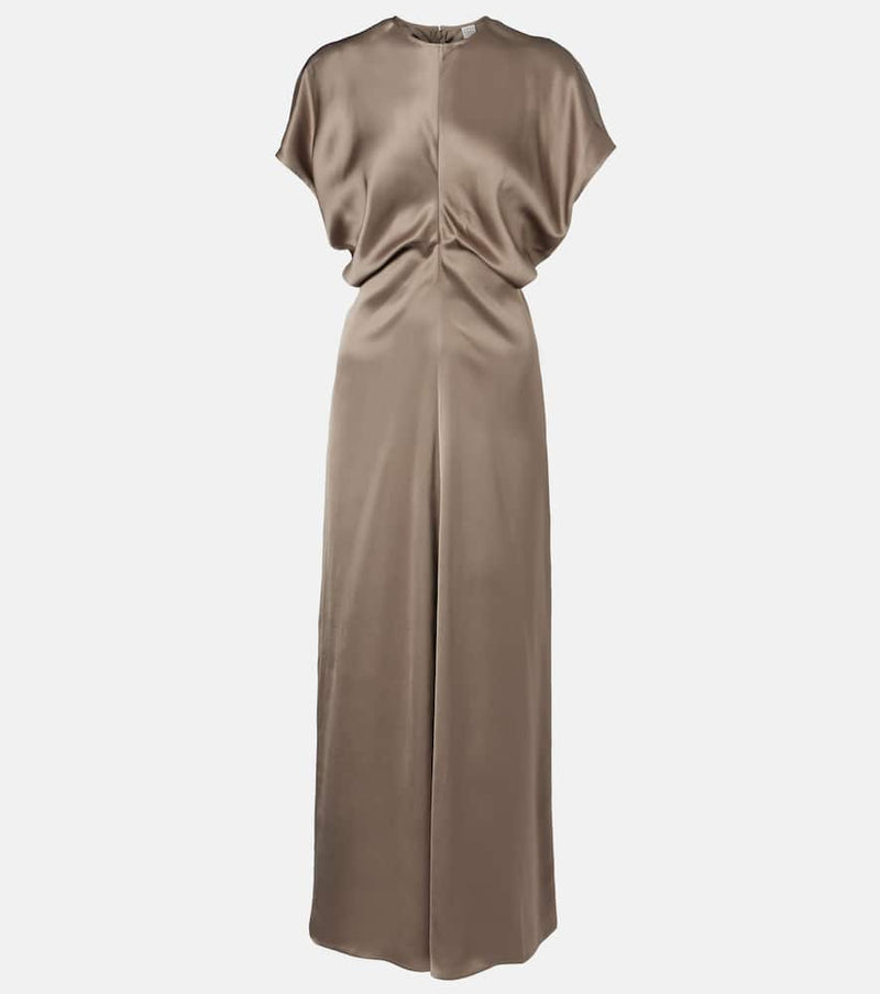 Toteme Draped satin maxi dress