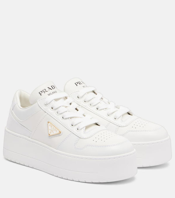 Prada Downtown Bold leather platform sneakers