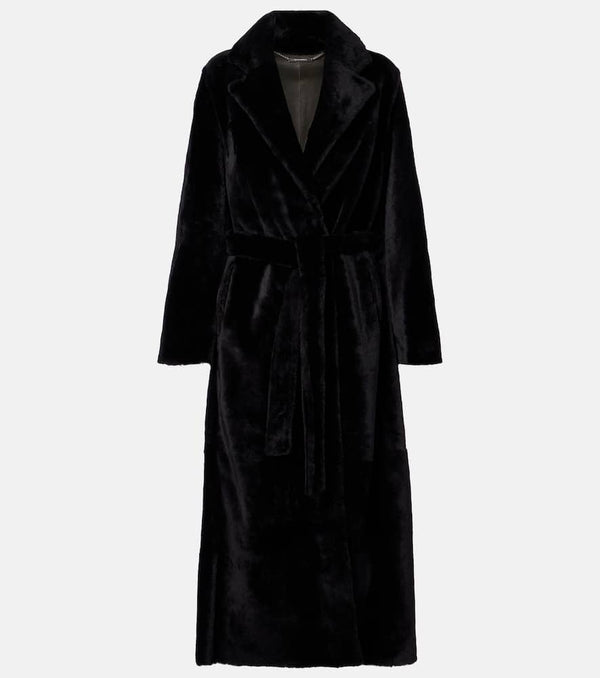 Nour Hammour Meret shearling wrap coat