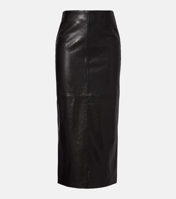 Nour Hammour Elisse leather pencil skirt