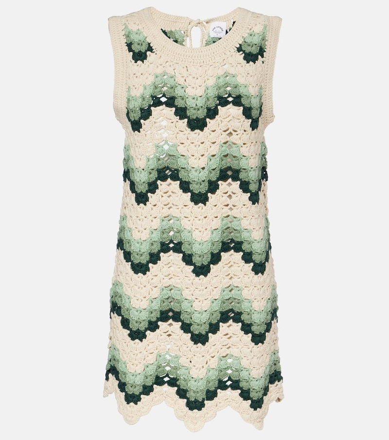The Upside Tidal Sandrine cotton crochet minidress