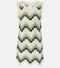 The Upside Tidal Sandrine cotton crochet minidress