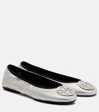 Tory Burch Reva Travel leather ballet flats