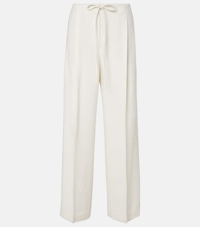Róhe Rohe High-Rise Wide-Leg Pants White