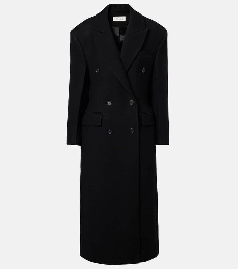 Rohe Double-breasted virgin wool coat