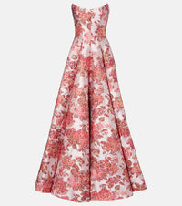 Markarian Laila floral brocade gown
