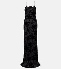 Rodarte Devore floral velvet gown