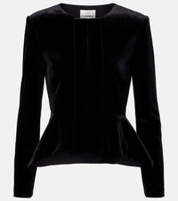 Roland Mouret Peplum velvet jacket