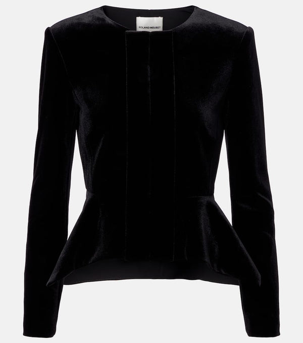 Roland Mouret Peplum velvet jacket