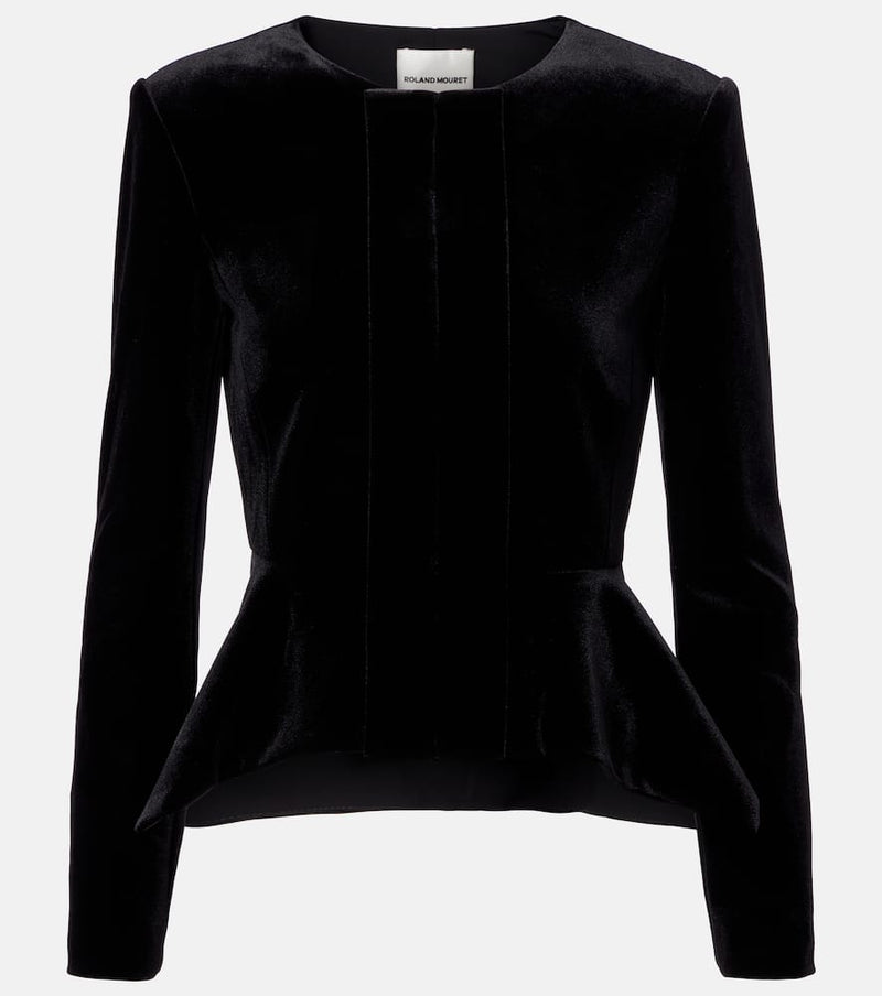Roland Mouret Peplum velvet jacket