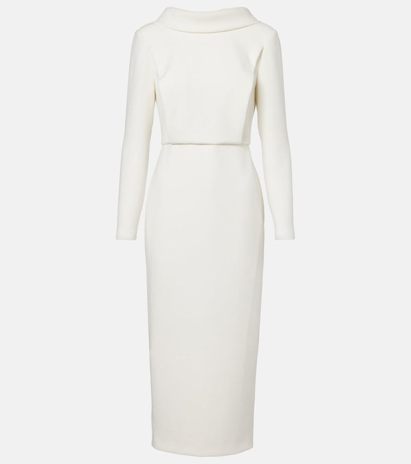 Roland Mouret Crepe midi dress