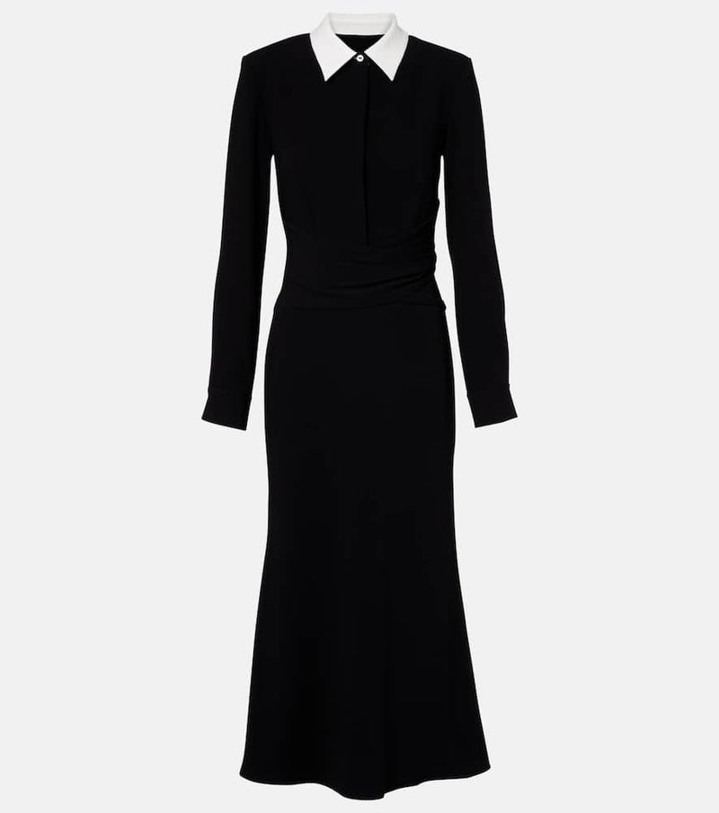 Roland Mouret Satin crepe midi dress