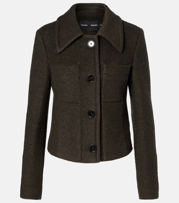 Proenza Schouler Kinsley wool-blend twill boucle jacket