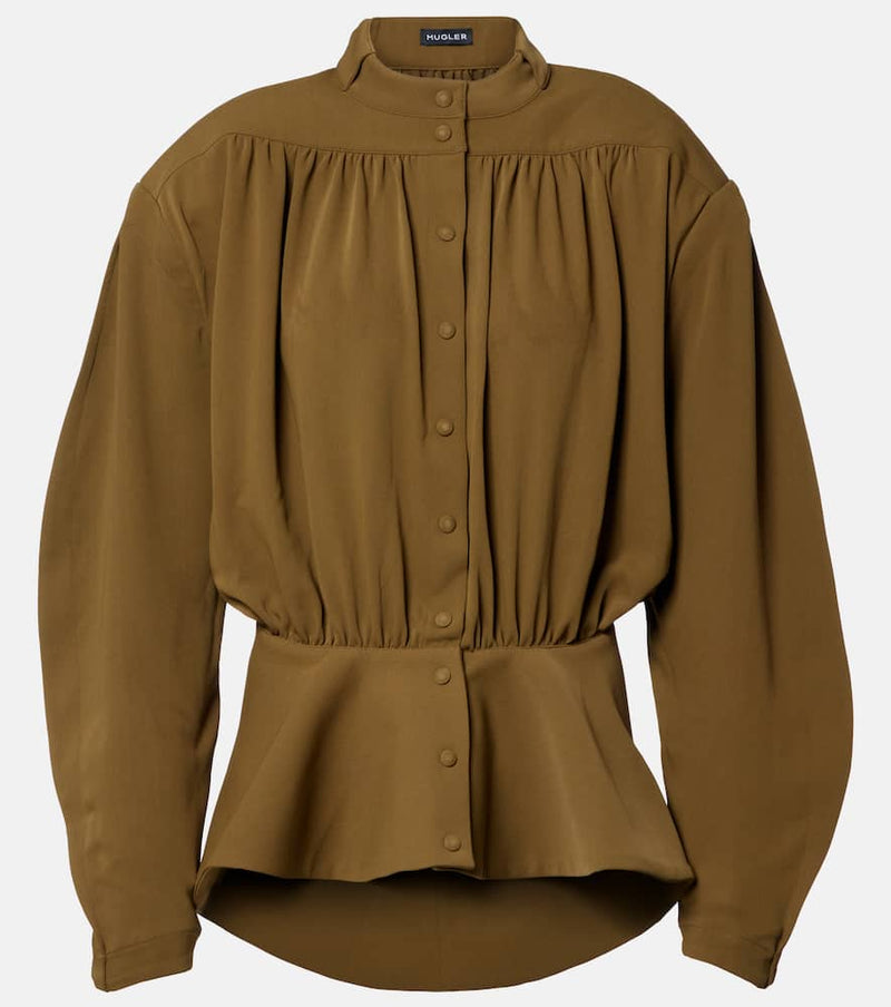 Mugler re/edit Hiver Russe crepe twill blouse