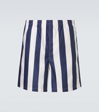 Ami Paris Striped swim trunks
