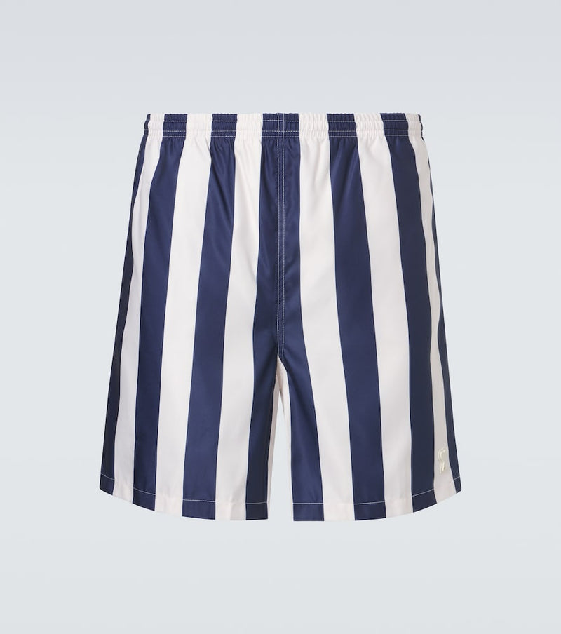Ami Paris Striped swim trunks