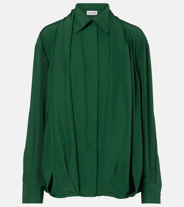 Loewe Draped silk shirt