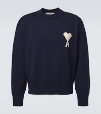 Ami Paris Ami de Cour wool and cotton sweater