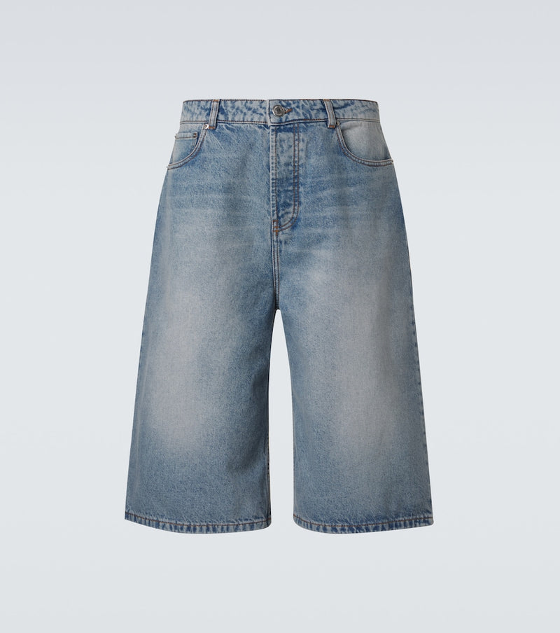 Ami Paris Denim Bermuda shorts