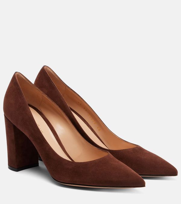 Gianvito Rossi Piper 85 suede pumps