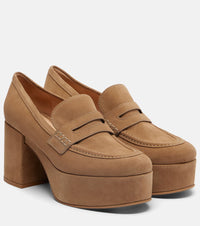Gianvito Rossi 35 suede loafer pumps
