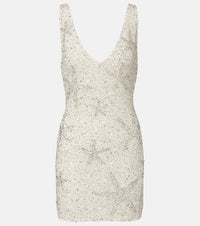 Rixo Christabel embellished minidress