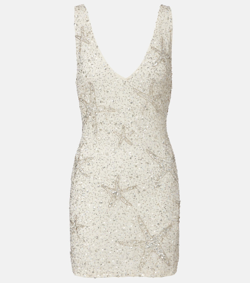 Rixo Christabel embellished minidress