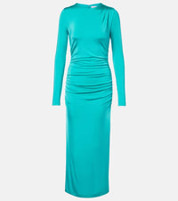 Carolina Herrera Ruched jersey midi dress