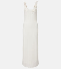 Carolina Herrera Knitted scalloped midi dress