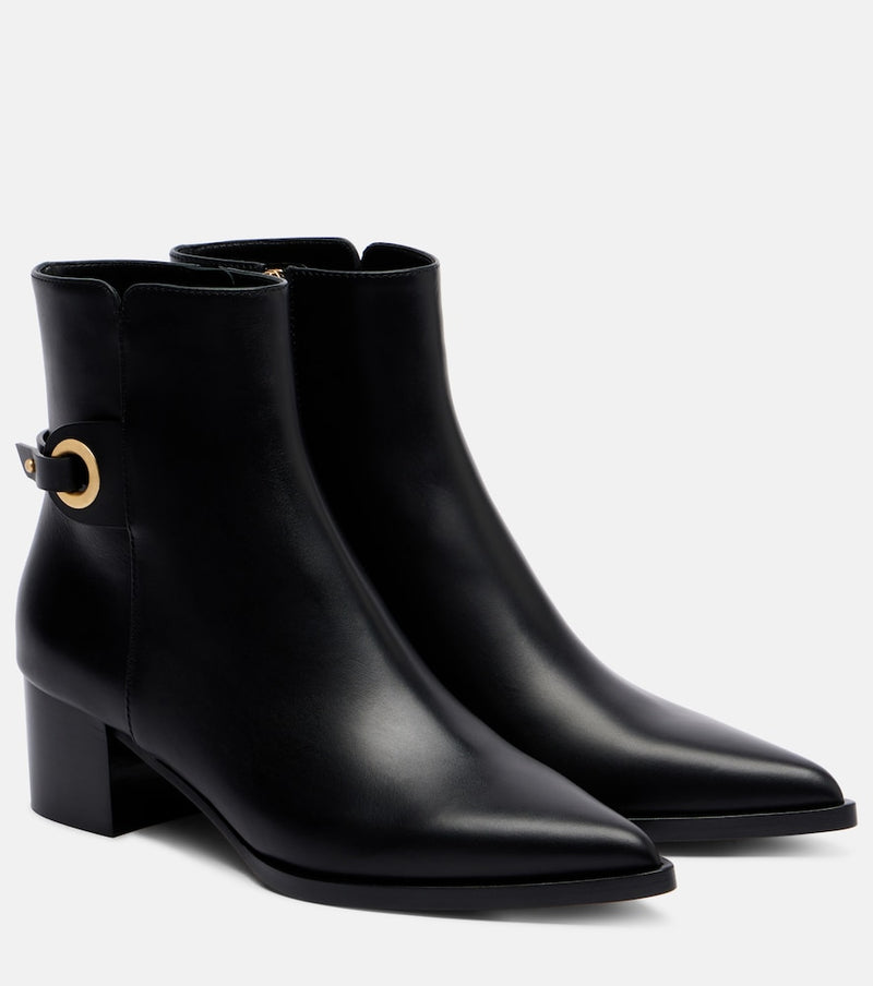 Gianvito Rossi Granada leather ankle boots