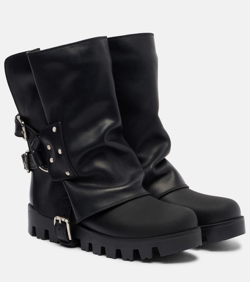 Dolce & Gabbana Leather biker boots