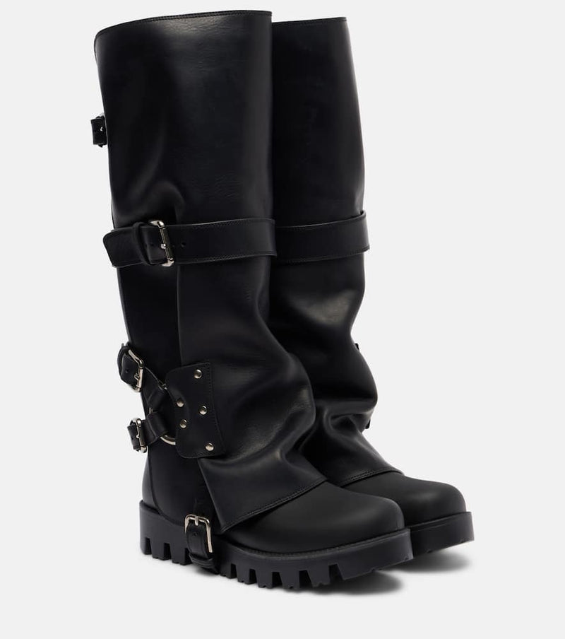 Dolce & Gabbana Leather biker boots