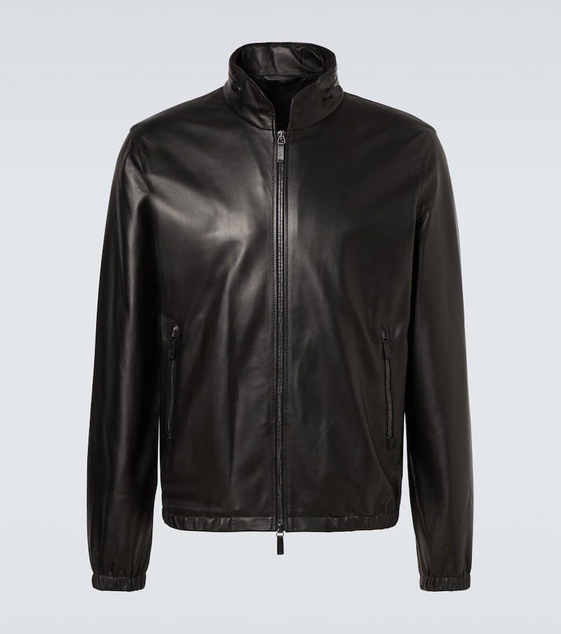 Giorgio Armani Leather jacket in Black