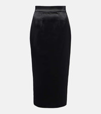 Dolce & Gabbana High-rise satin pencil skirt