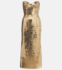 Dolce & Gabbana Sequined bustier dress