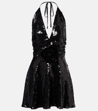 Dolce & Gabbana Sequined halterneck minidress