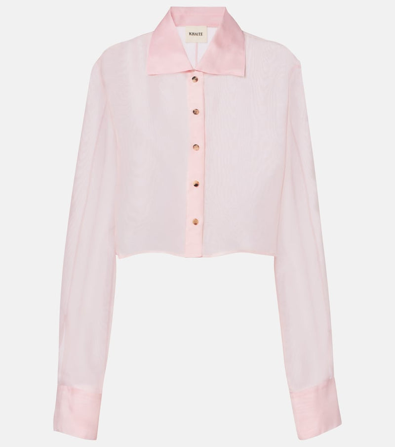 Khaite Jasen silk organza shirt