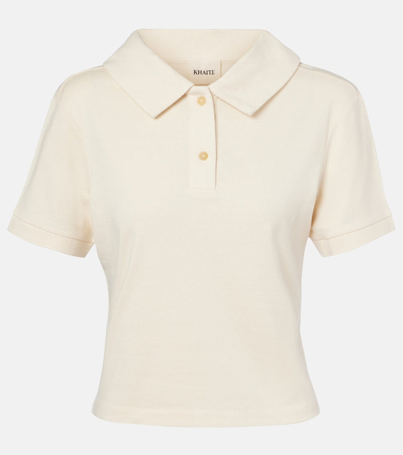 Khaite Jasna silk polo shirt