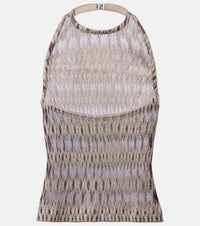 Missoni Halterneck lame top