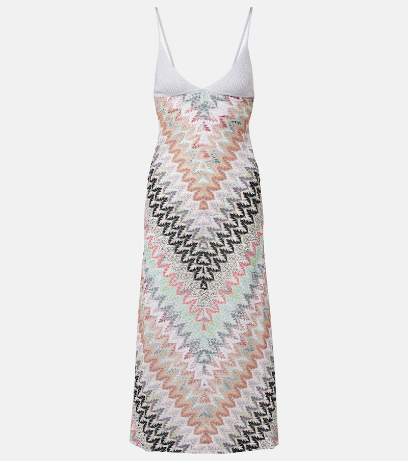 Missoni Zigzag lame midi dress