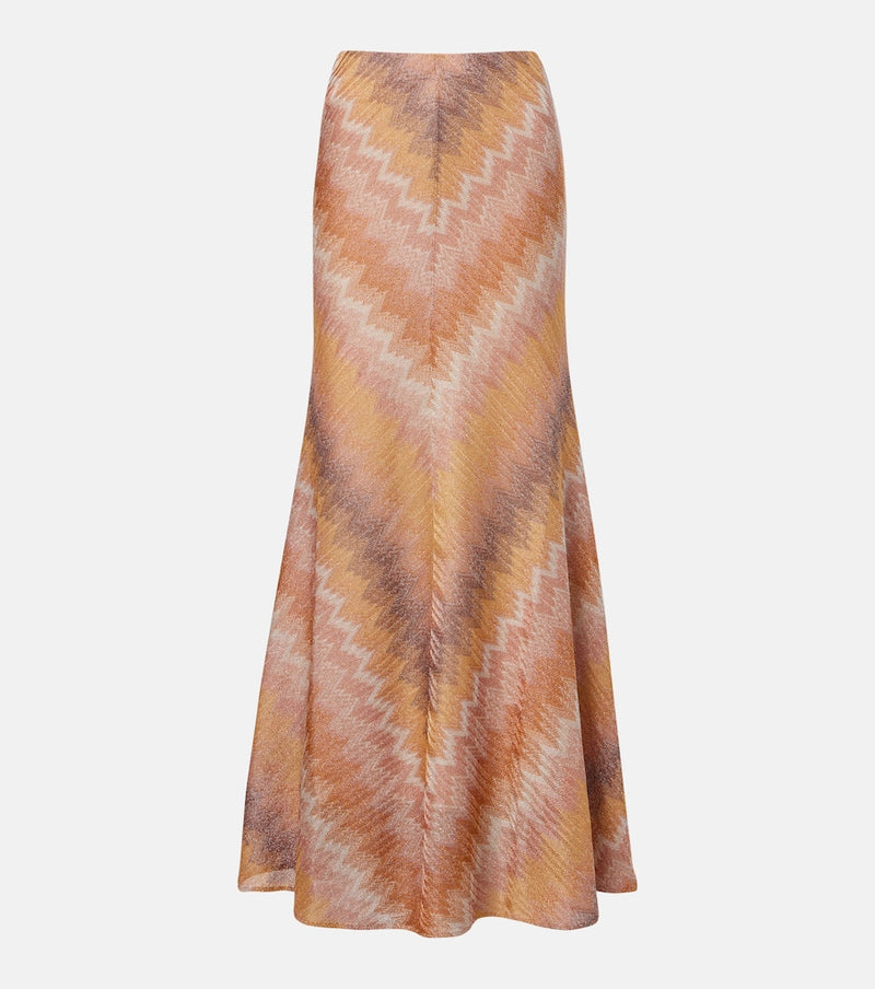 Missoni Zig Zag lame maxi skirt