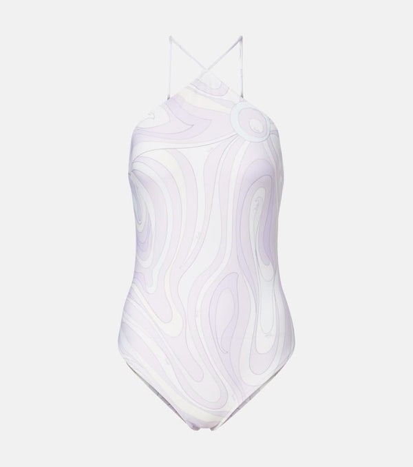 Pucci Marmo halterneck swimsuit