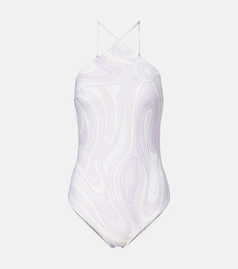 Pucci Marmo halterneck swimsuit