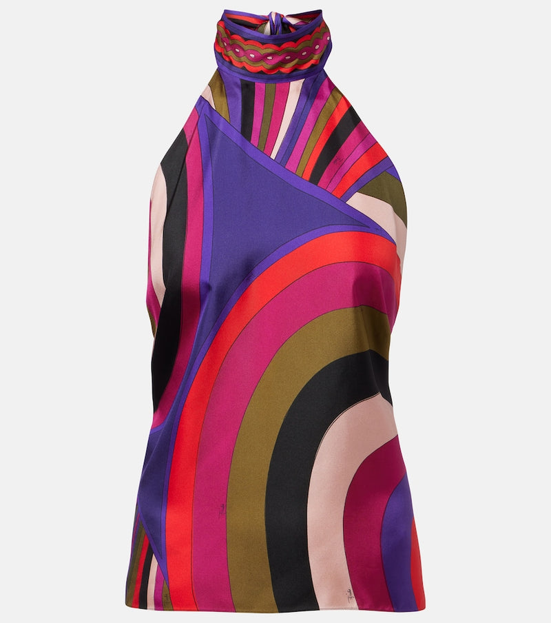 Pucci Iride silk satin top