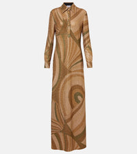 Pucci Iride lame jersey shirt dress