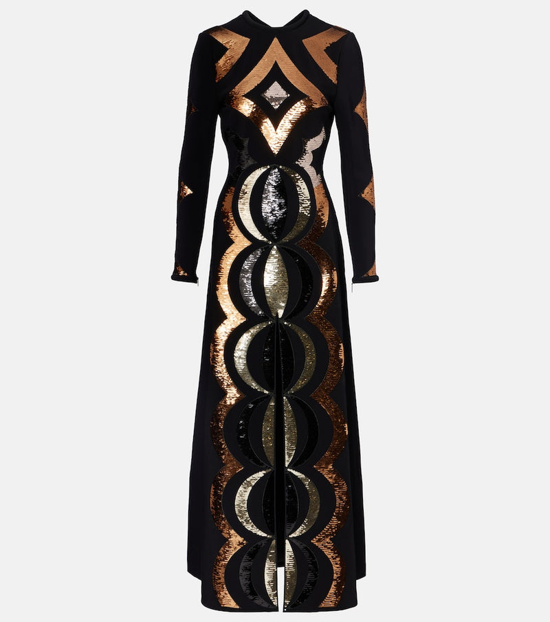 Pucci Sequined open-back gown