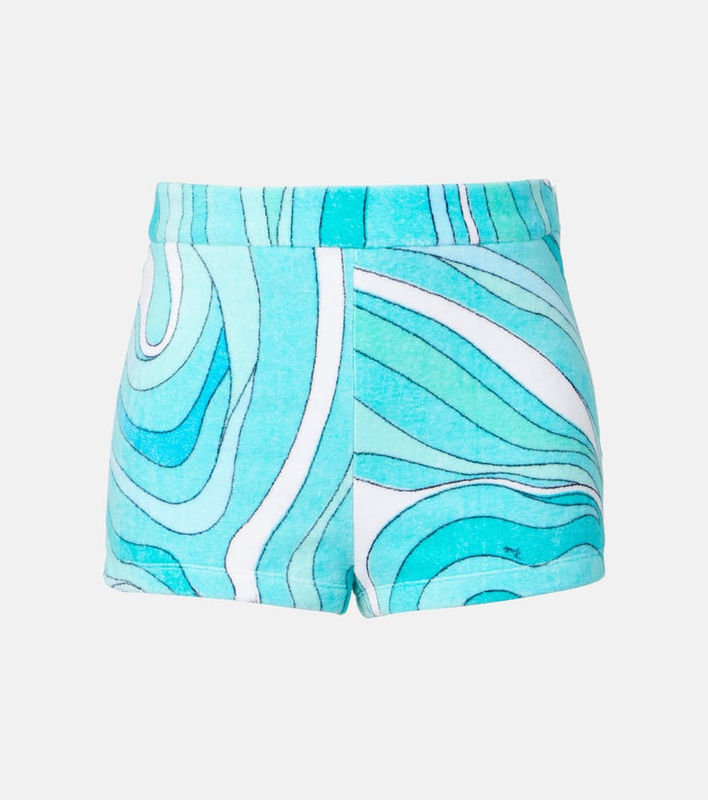 Pucci Iride cotton terry shorts