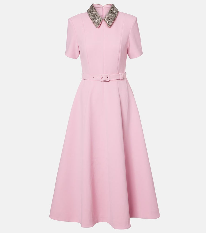 Rebecca Vallance Xena embellished crepe midi dress