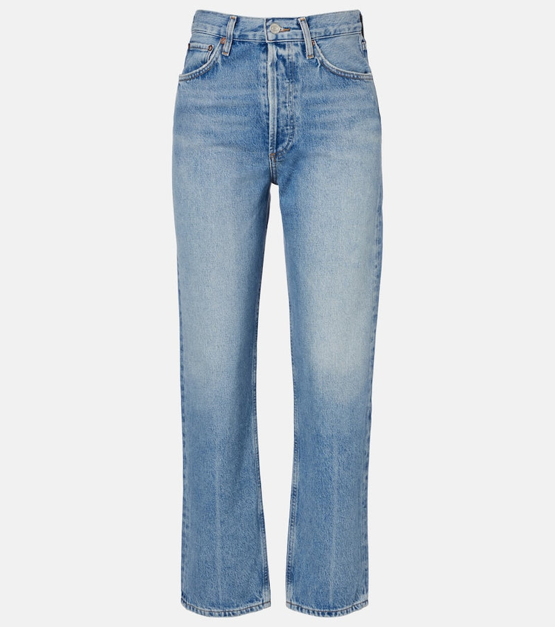 Agolde '90S Mid-Rise Straight Jeans Blue